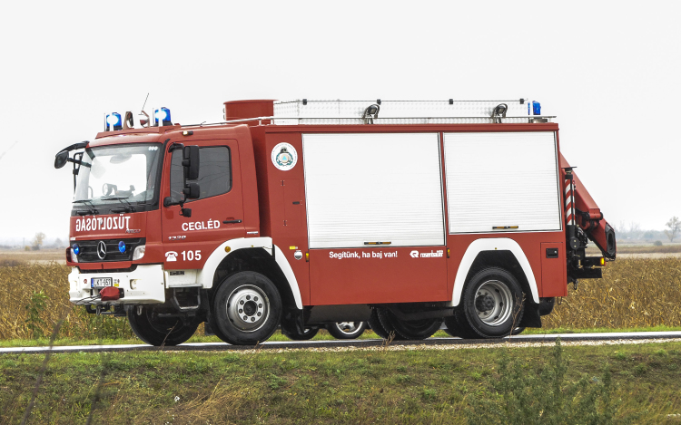 Mosógép miatt lángolt a ceglédi ház