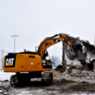 Malomtó széli lelátó bontása 