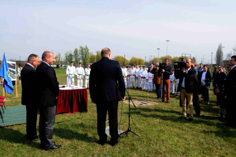 Ceglédi judó központ alapkő letétel