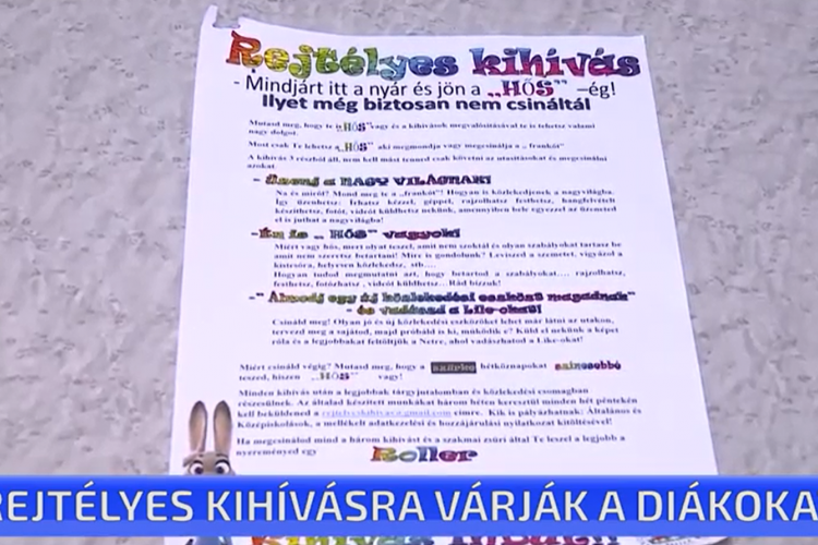 Rejtélyes kihívásra várják a diákokat