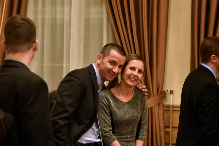 Újévi fogadás a kamarateremben 