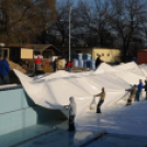 Városi Strandfürdő - Megérkezett a sátortető