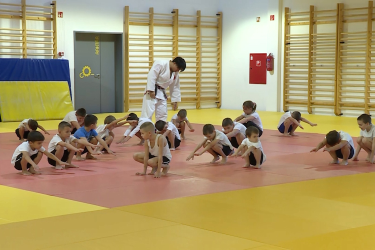 Judo bemutató az elsősöktől