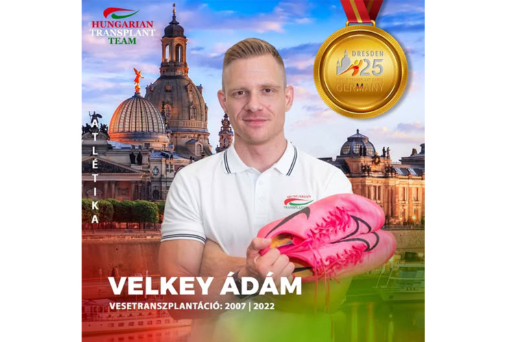 Velkey-Guth Ádám aranyérmet szerzett a Szervátültetettek Világjátékán