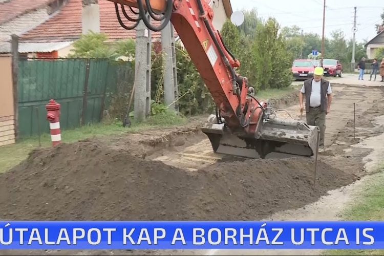 Útalapot kap a Borház utca is