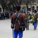 Kossuth szobor megkoszorúzása
